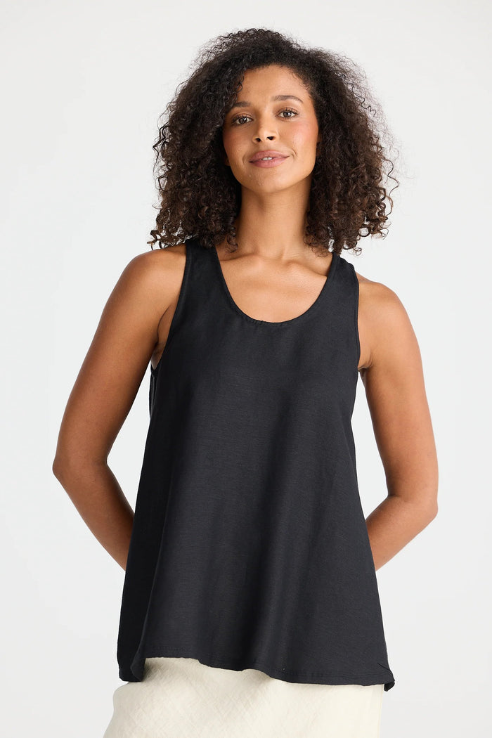 Livorno Singlet | Black
