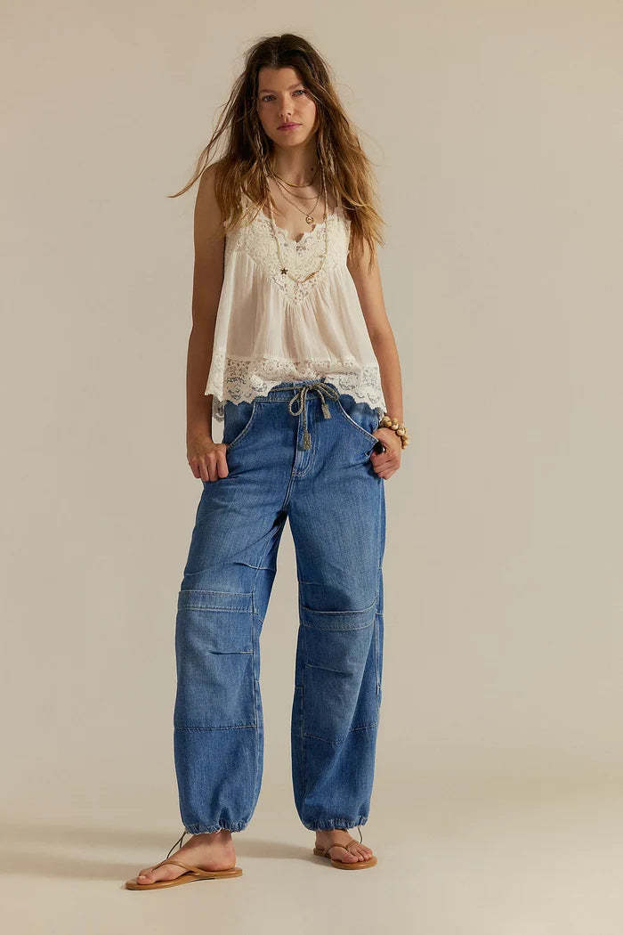 Logan Cinched Cargo Jeans | Harper