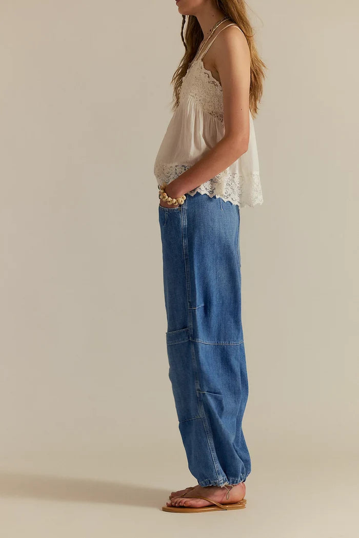 Logan Cinched Cargo Jeans | Harper