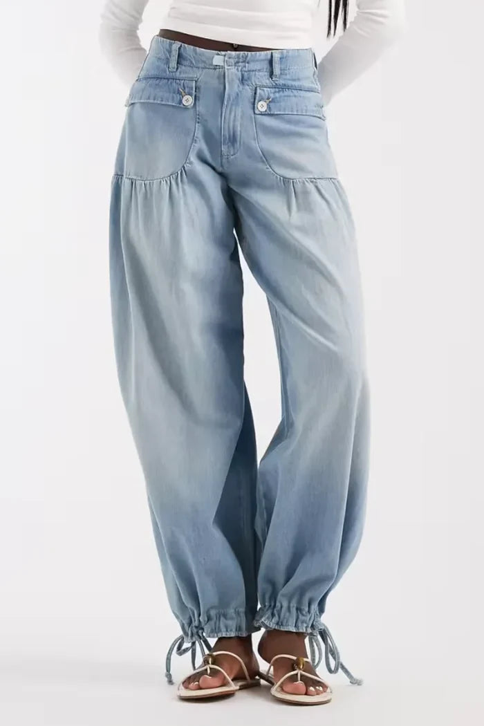 Lotus Balloon Jeans | Bijou Blue