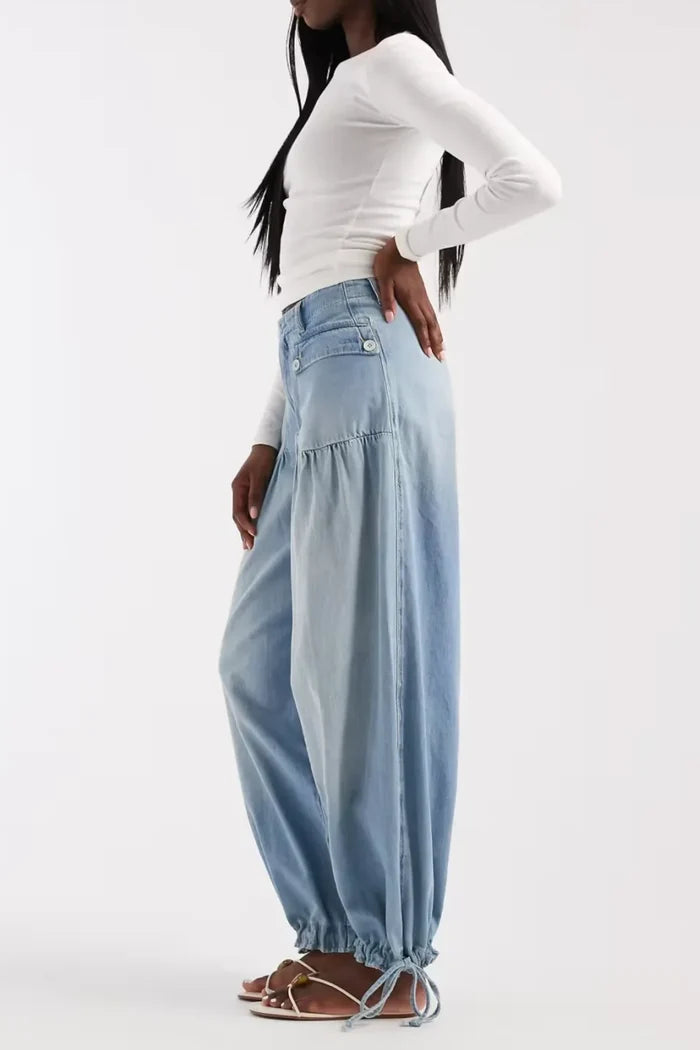 Lotus Balloon Jeans | Bijou Blue