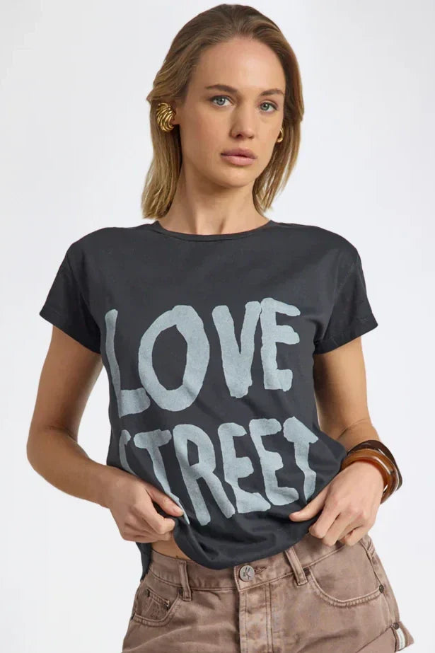 Love Street Classic Tee | Stone Wash Black