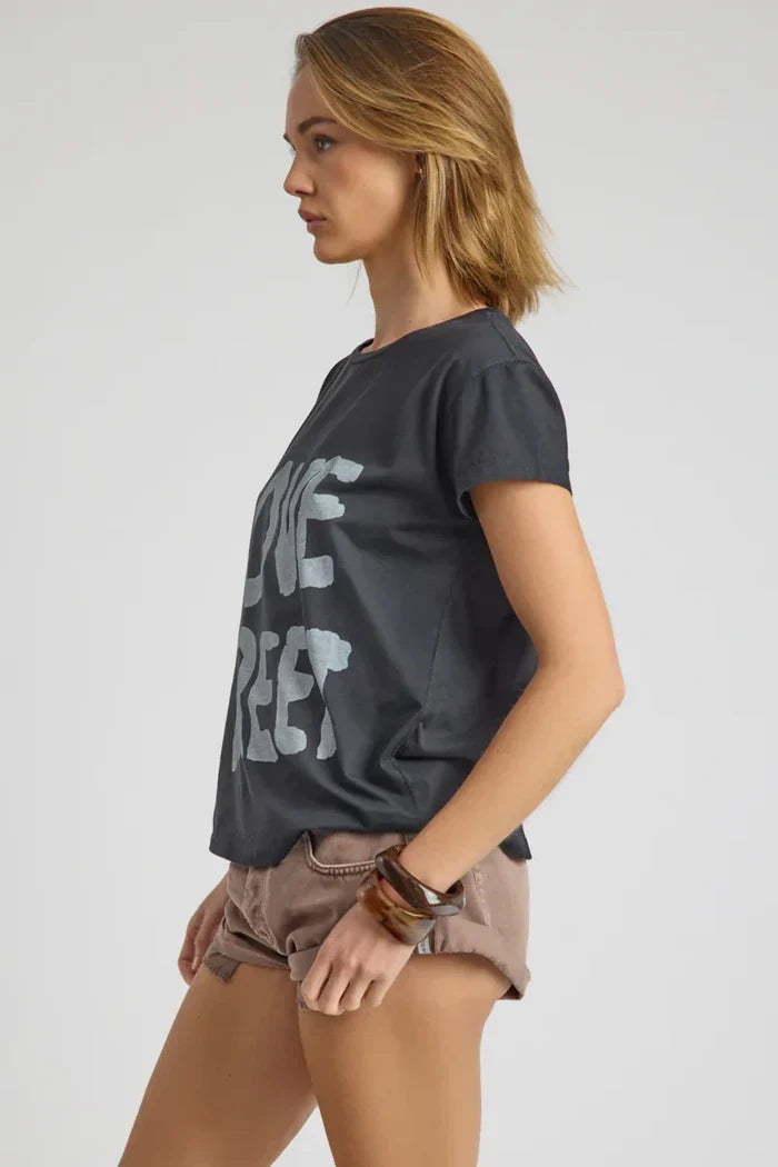 Love Street Classic Tee | Stone Wash Black