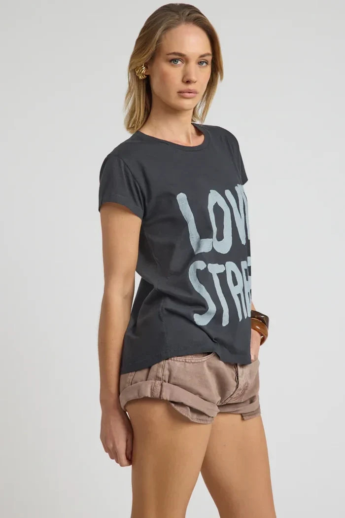 Love Street Classic Tee | Stone Wash Black