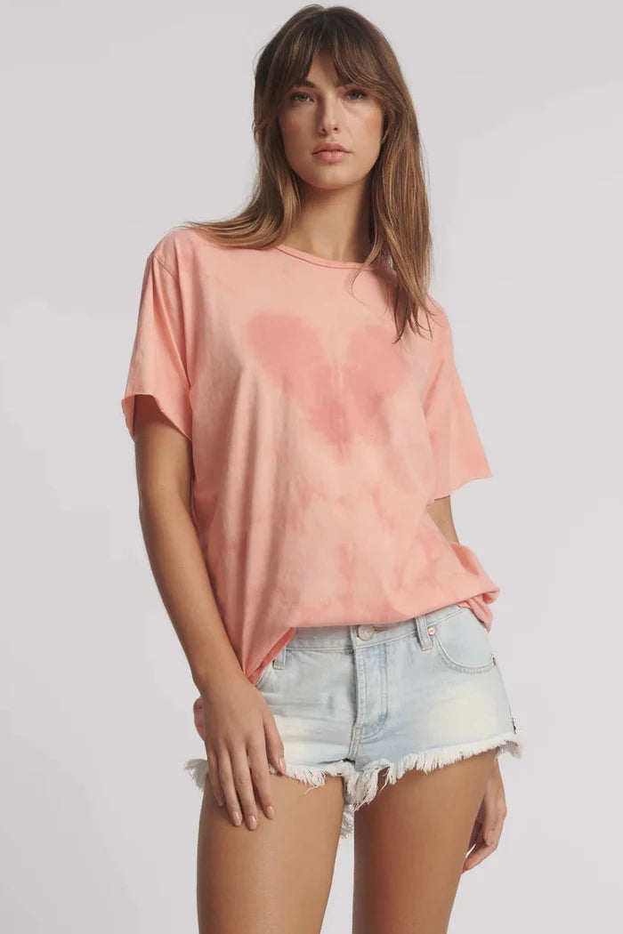Love Sweat Tie Dye Boyfriend Tee | Pale Pink