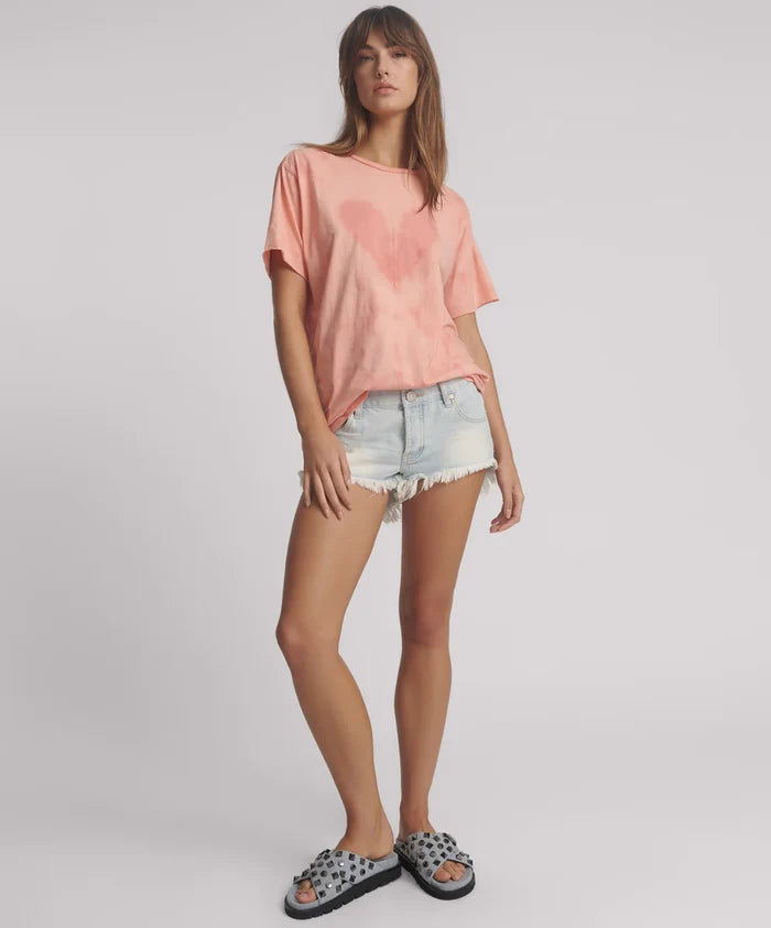 Love Sweat Tie Dye Boyfriend Tee | Pale Pink