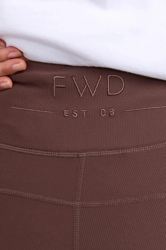 Luxe Rib Leggings | Coffee Bean