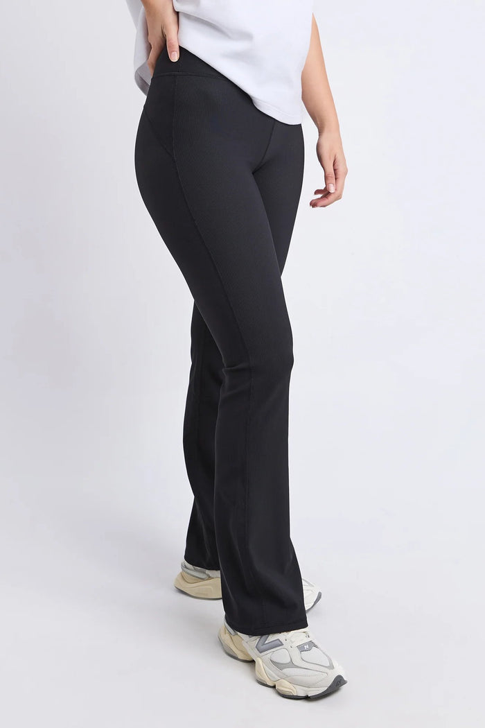 Luxe Rib Pant | Black