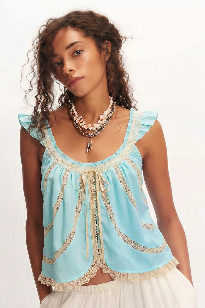 Mabel Tank | Pastel Blue Combo