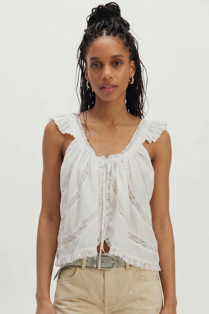 Mabel Tank | White Combo