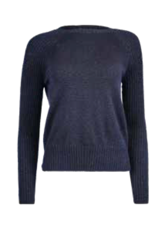 Macey Top | Navy Lurex