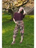Make A Wish Linen Cropped Artist Pant w/ Wishbone, Dandelion