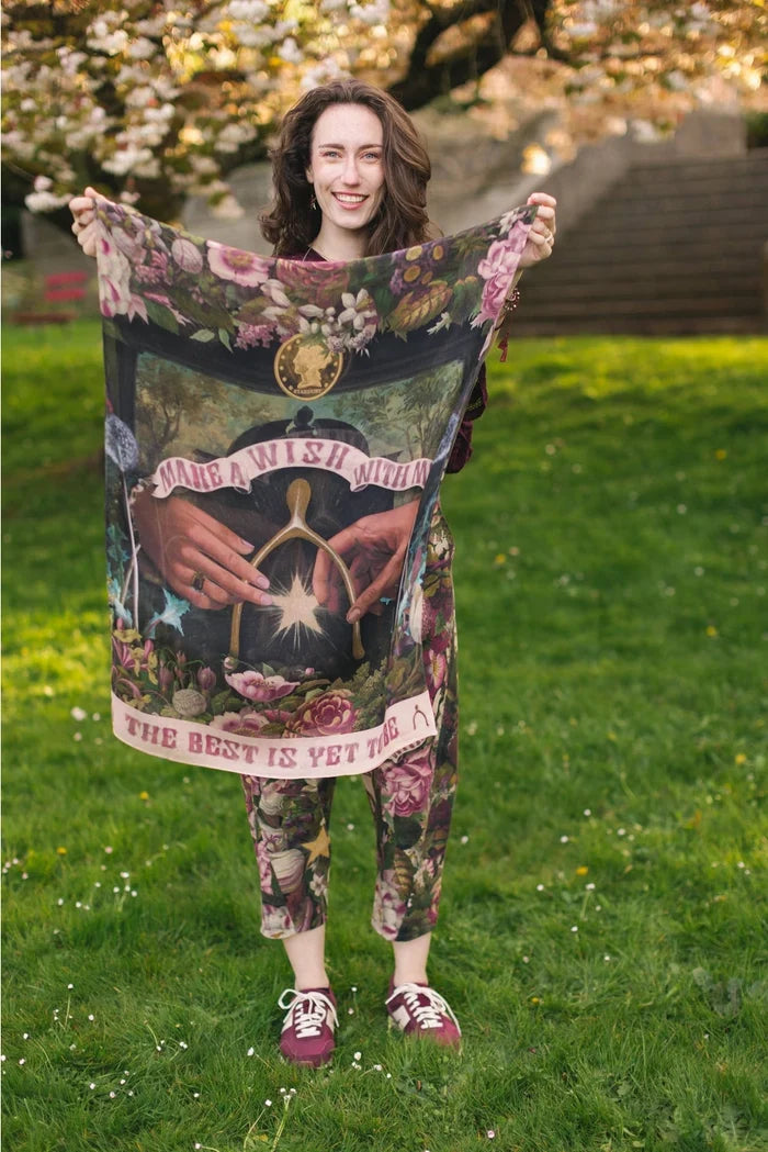 Make A Wish Pixie Duster Cropped Kimono W Wishbone Dandelion