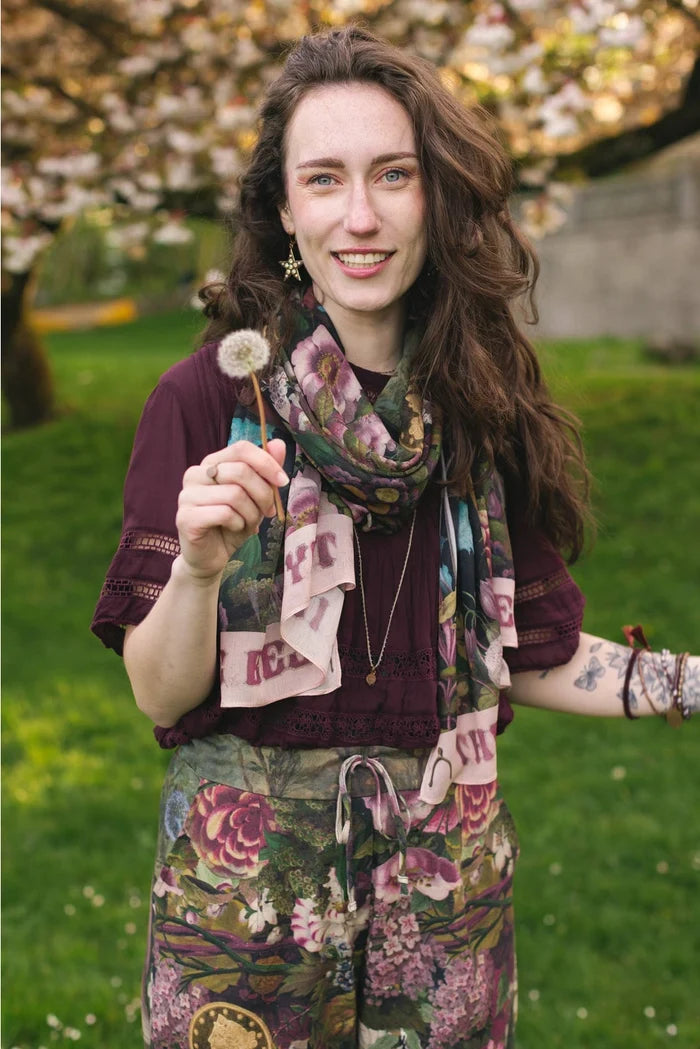 Make A Wish Pixie Duster Cropped Kimono W Wishbone Dandelion