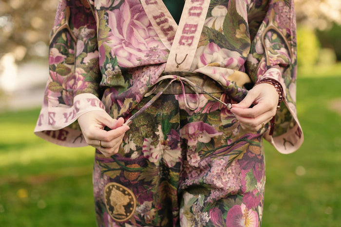 Make A Wish Pixie Duster Cropped Kimono W Wishbone Dandelion