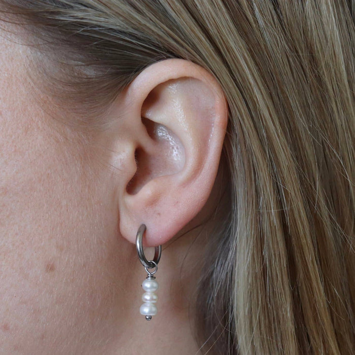 Mallow Stack - Earrings: Gold Stainless steel / Mallow Stack Hoops