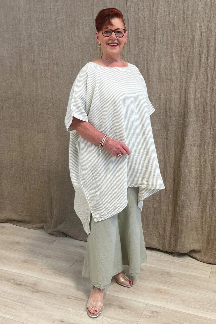 Maria Oversized Short Kaftan | Desert Sage