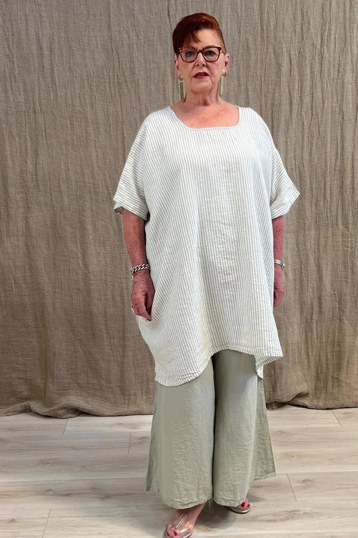 Maria Oversized Short Kaftan | Desert Sage
