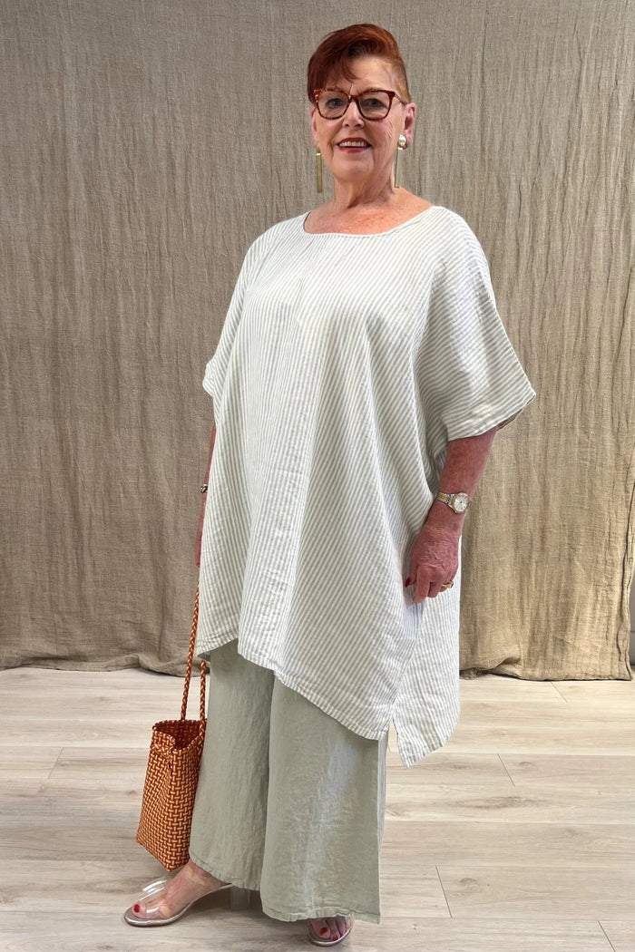 Maria Oversized Short Kaftan | Desert Sage