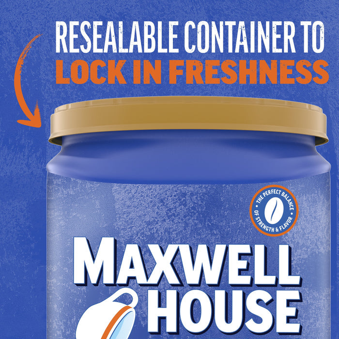 Maxwell House Medium Roast 100% Colombian Ground Coffee, 37.7 oz. Canister