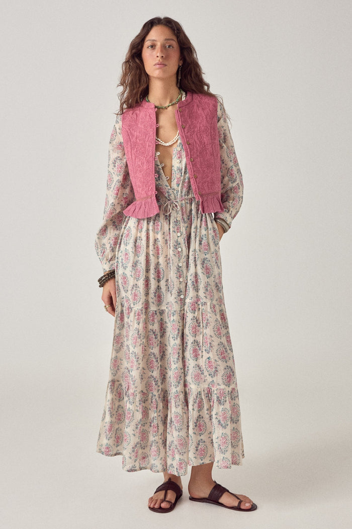 Mia Vest | Peonia Punk Pink