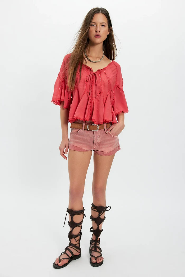 Michelle Blouse | Aged Coral