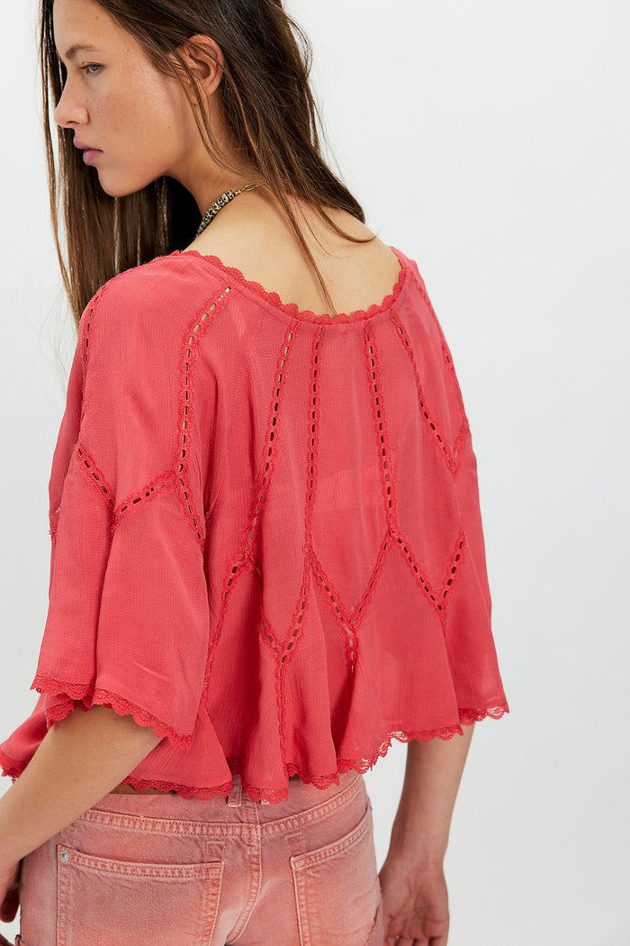 Michelle Blouse | Aged Coral