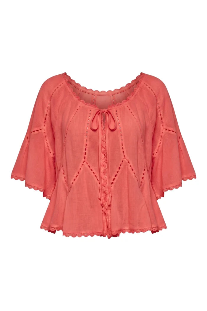 Michelle Blouse | Aged Coral