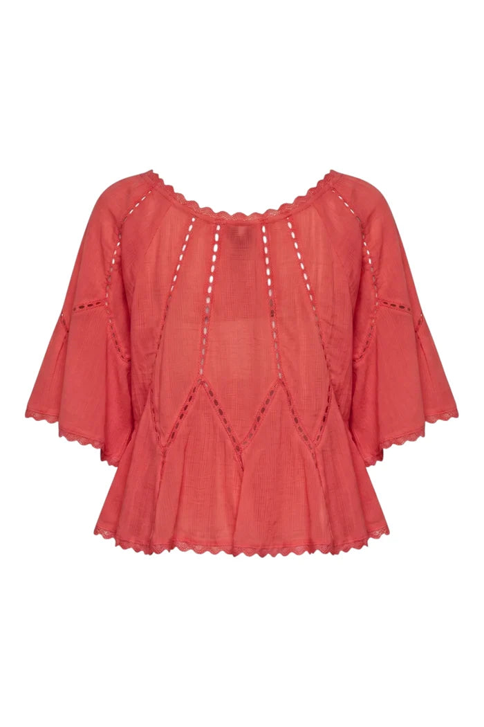 Michelle Blouse | Aged Coral