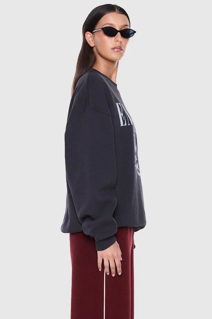 Mila Oversized Sweater | Vintage Black/Cheetah