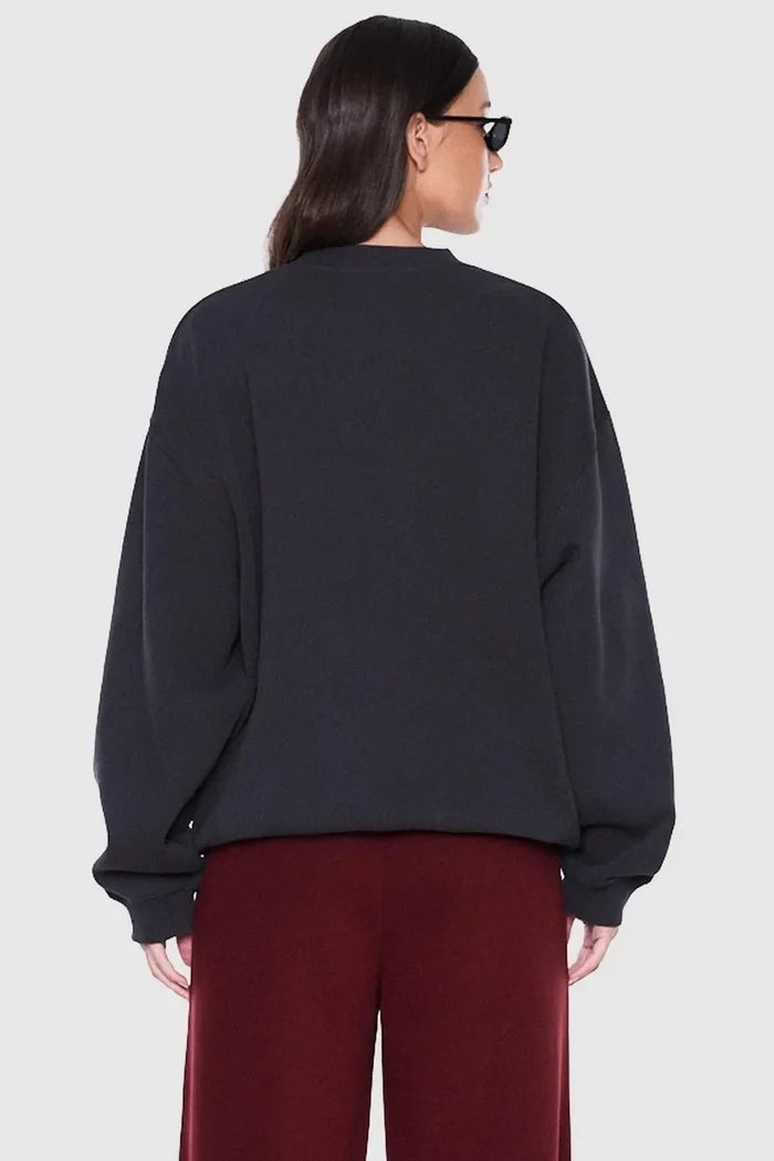 Mila Oversized Sweater | Vintage Black/Cheetah