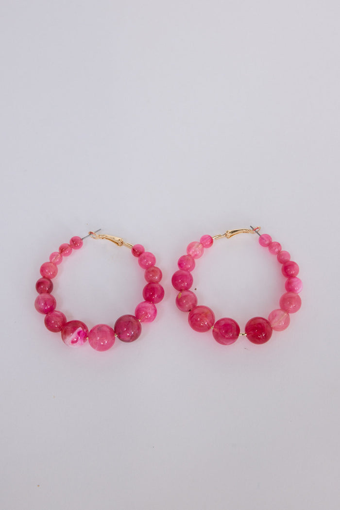 Molly Earrings | Hot Pink