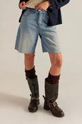 Montana Shorts | Cowgirl Blues Raw Hem