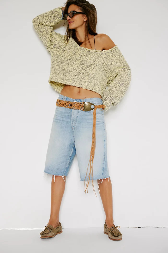 Montana Shorts | Cowgirl Blues Raw Hem