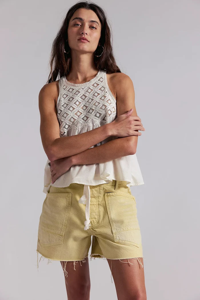 Moxie Barrel Shorts | Whipped Butter