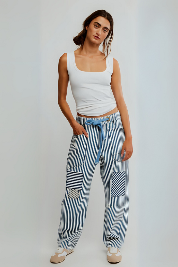 Moxie Pull-On Barrel Jeans | Railroad