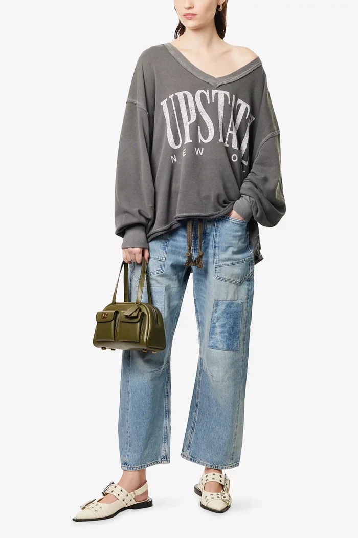 Moxie Pull-On Barrel Jeans | Truest blue