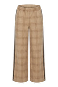 Myla Wide Leg Pant | Beige Check