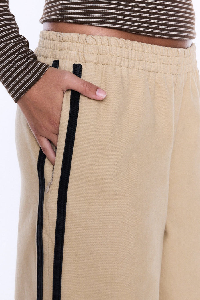 Myla Wide Leg Pant | Wheat