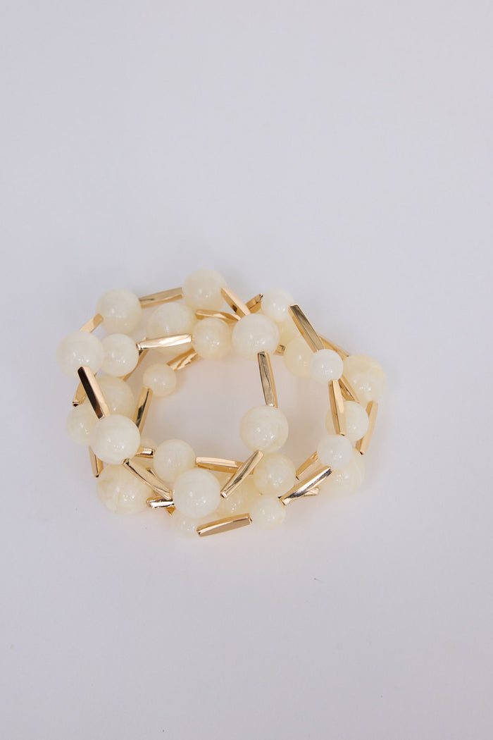 Neela Bracelet Stack | Off White