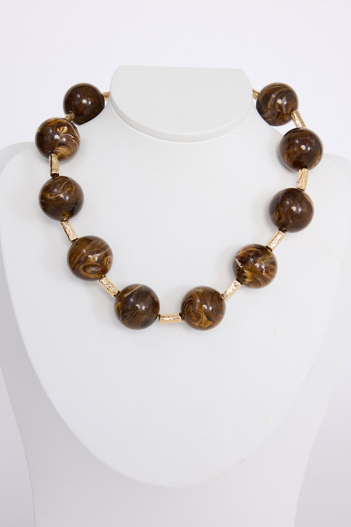 Neela Necklace | Brown