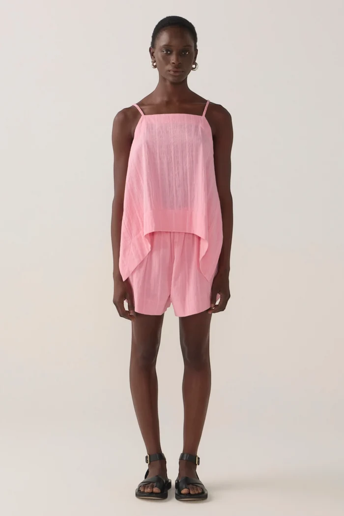 Neena Top | Watermelon Check Cotton