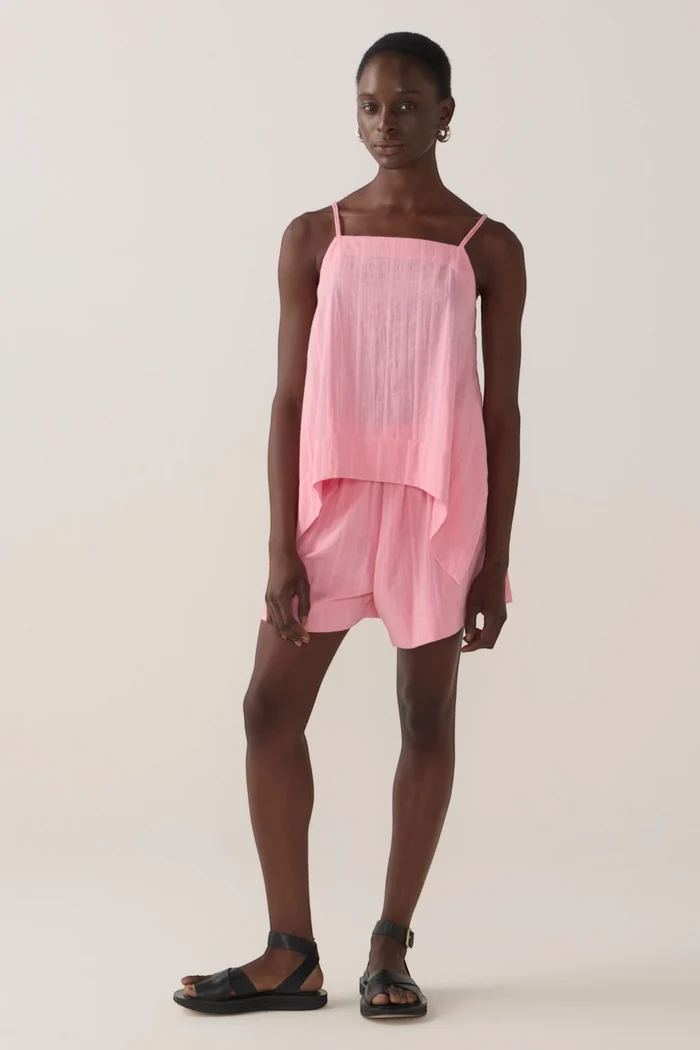 Neena Top | Watermelon Check Cotton