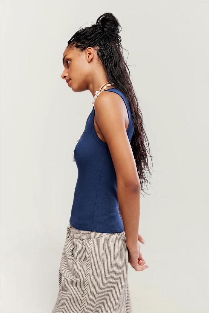 Neria Tank | Deep Iris