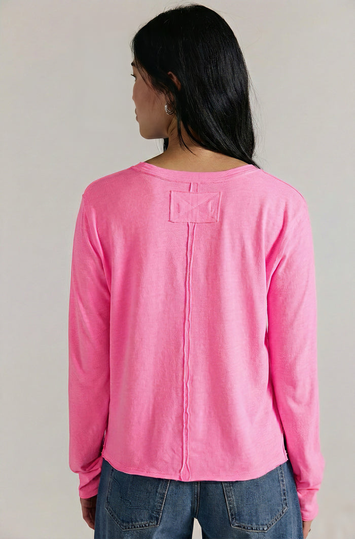 Nova L/S Tee | Pink Carnation