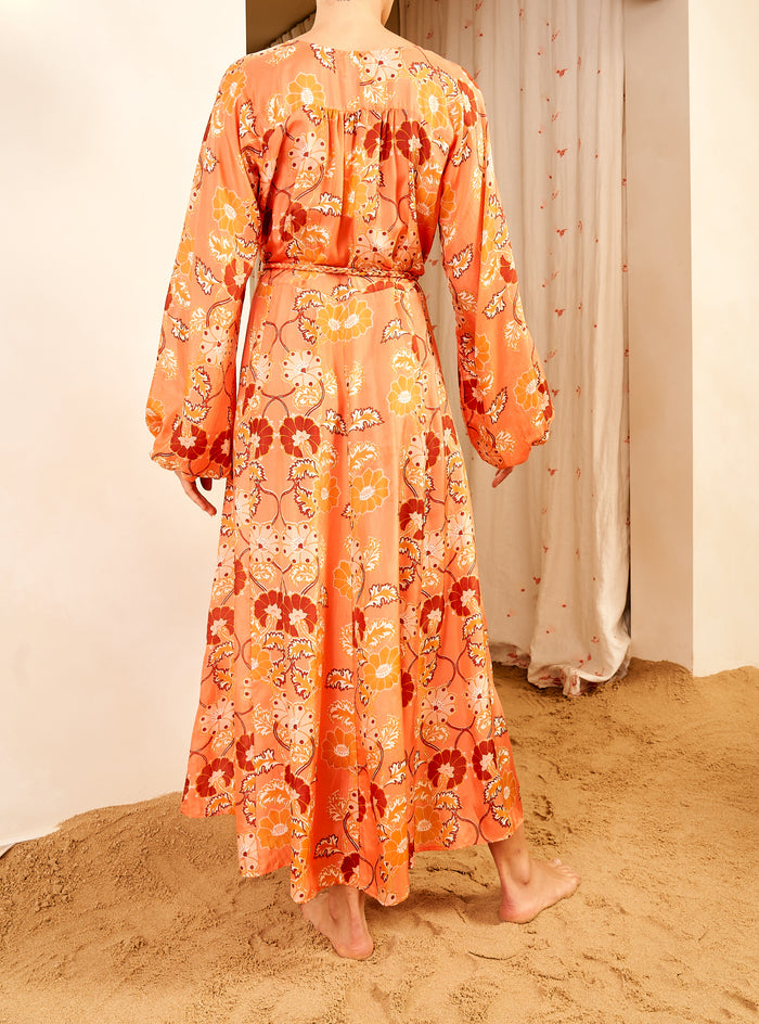 Oceanus Dress in Silk Nora