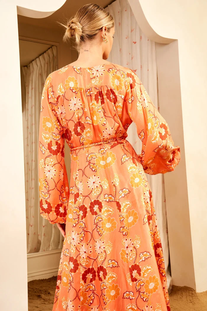 Oceanus Dress in Silk Nora