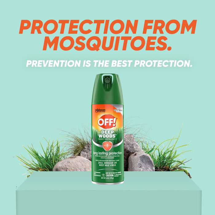 OFF! Deep Woods Insect Repellent V, 6 fl oz, 2 ct