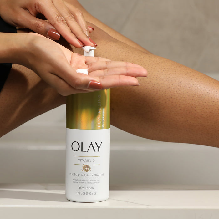 Olay Revitalizing and Hydrating Hand and Body Lotion with Vitamin C, 17 fl oz