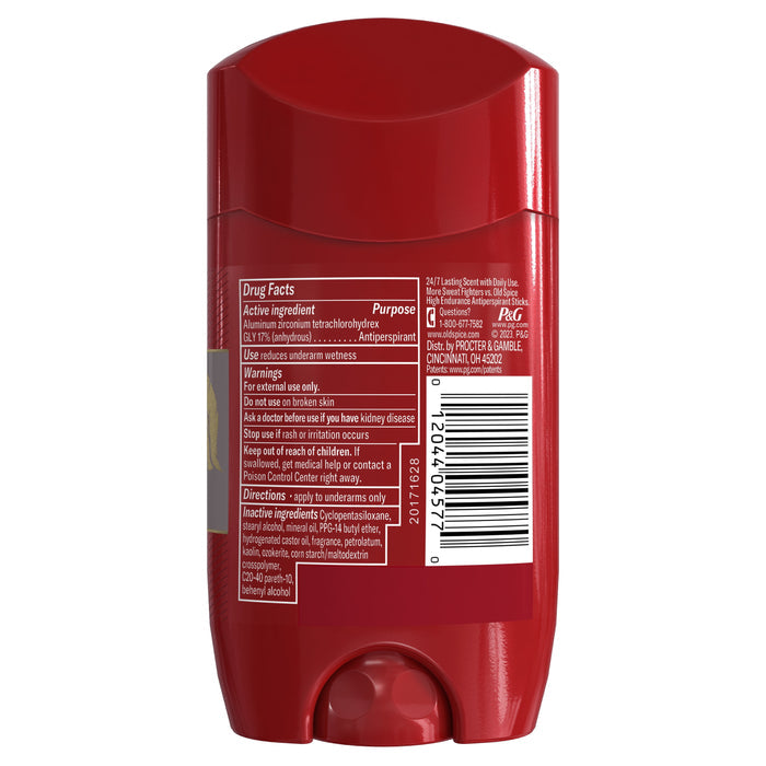 Old Spice Red Collection Steel Titan Scent Invisible Solid Antiperspirant Deodorant for Men, 2.6oz